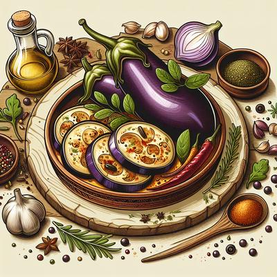 Image of Spiced Eggplant Aubergine