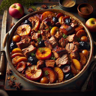 Image of Spiced Elizabethan Pork and Fruit Casserole