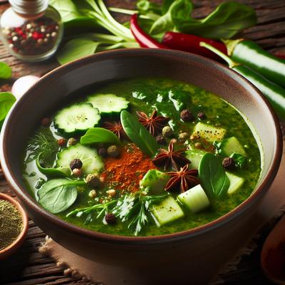 Image of Spiced Garden Green Soup