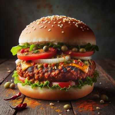 Image of Spiced Indian Burger 1