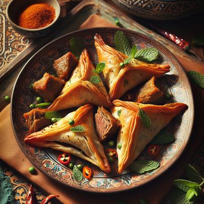 Image of Spiced Lamb Triangles
