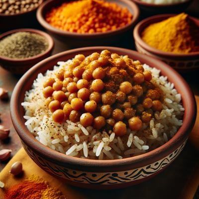Image of Spiced Lentils and Rice
