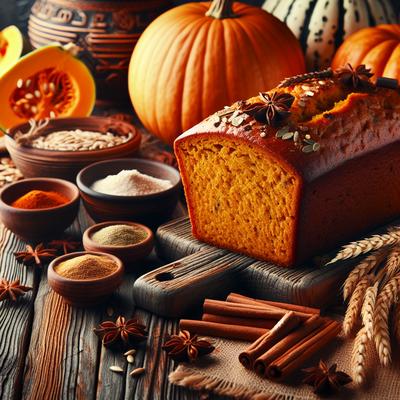 Image of Spiced Low Fat Pumpkin Bread