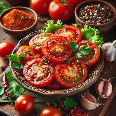Image of Spiced Marinated Tomatoes