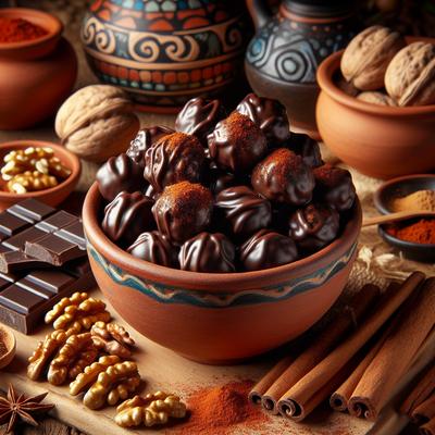 Image of Spiced Mayan Chocolate Coated Walnuts