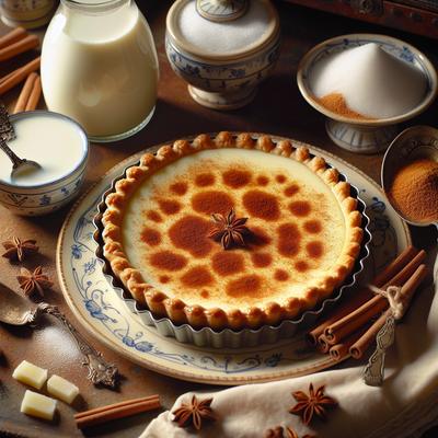 Image of Spiced Melktert Dutch Milk Tart