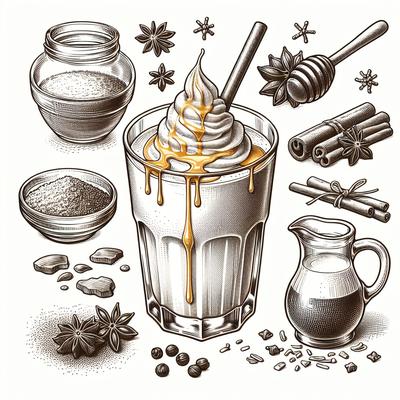 Image of Spiced Milk Shake with Honey