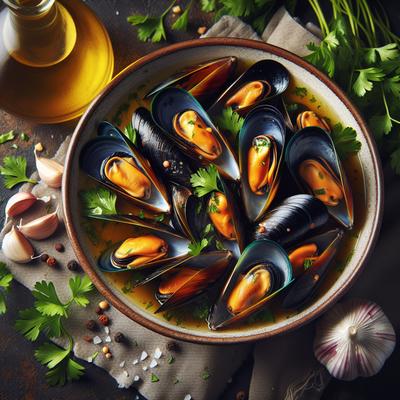 Image of Spiced Mussels in White Wine
