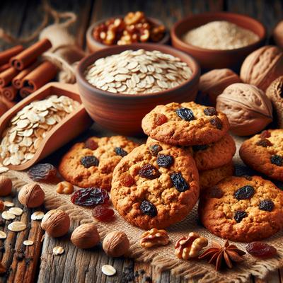 Image of Spiced Oatmeal Raisin Nut Cookies