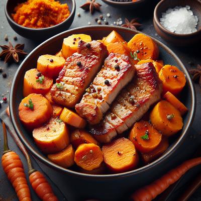 Image of Spiced Orange Yams and Pork Chops