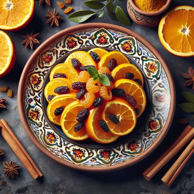 Image of Spiced Oranges Raisins Al Burtugal Wal Zabib Al Mutabal