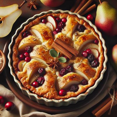 Image of Spiced Pear Cranberry Cobbler