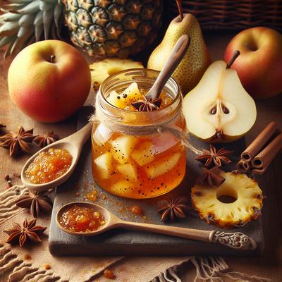 Image of Spiced Pear Jam with Pineapple