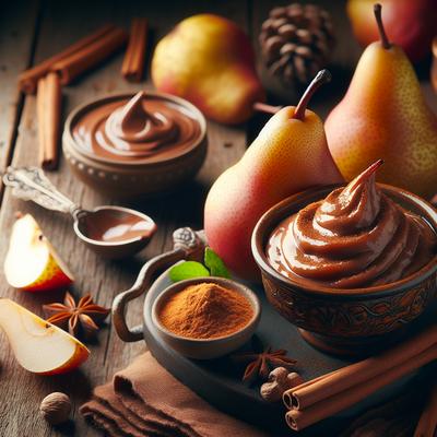 Image of Spiced Pears with Chocolate Mascarpone