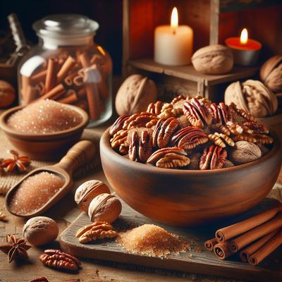 Image of Spiced Pecans or Walnuts