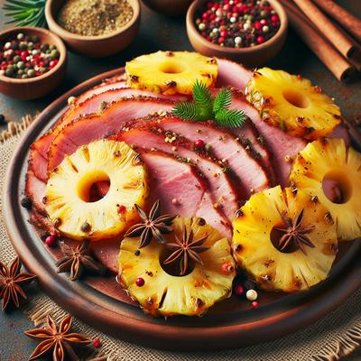 Image of Spiced Pineapple Ham Slices