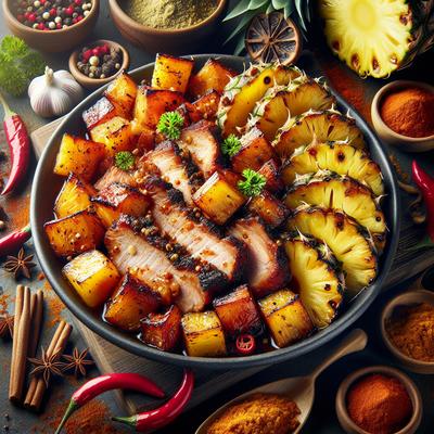 Image of Spiced Pineapple Pork
