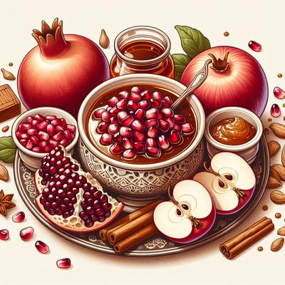 Image of Spiced Pomegranate Molasses Applesauce