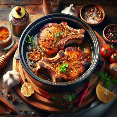 Image of Spiced Pork Chops Oven and Crock Pot