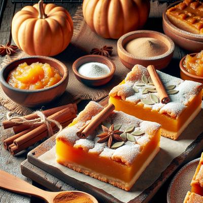 Image of Spiced Pumpkin Applesauce Bars