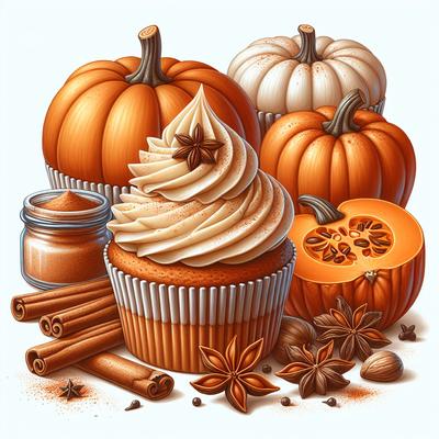 Image of Spiced Pumpkin Cupcakes