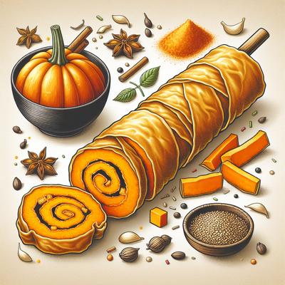 Image of Spiced Pumpkin Spring Rolls