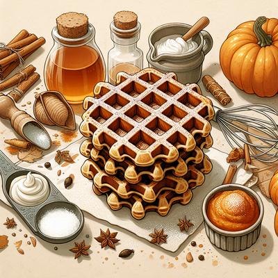 Image of Spiced Pumpkin Waffles