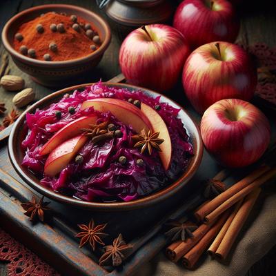 Image of Spiced Red Cabbage and Apples