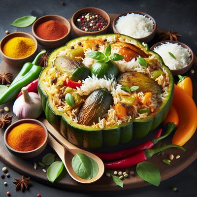 Image of Spiced Rice Stuffed Veggies