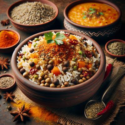 Image of Spiced Rice with Lentils