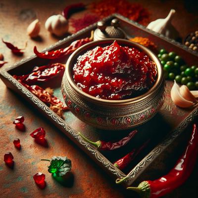 Image of Spiced Ruby and Emerald Indian Pepper Relish Chutney