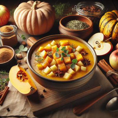 Image of Spiced Squash and Apple Soup