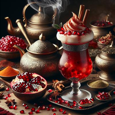 Image of Spiced Tea and Pomegranate Frappe