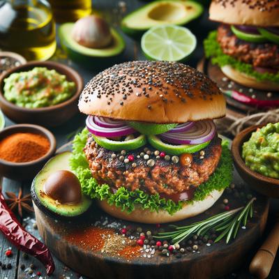 Image of Spiced Turkey Burgers with Guacamole