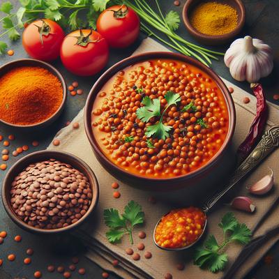 Image of Spiced Up Red Lentils Masoor Dal