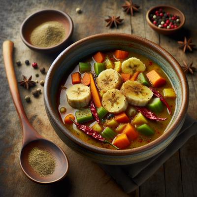 Image of Spiced Vegetable and Banana Soup