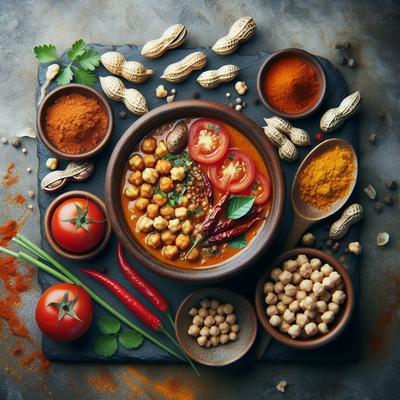 Image of Spicy African Peanut Soup with Chickpeas