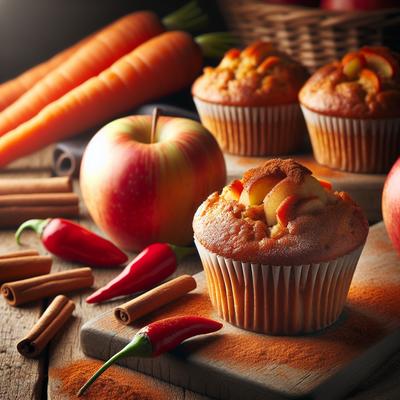 Image of Spicy Apple Carrot Muffins