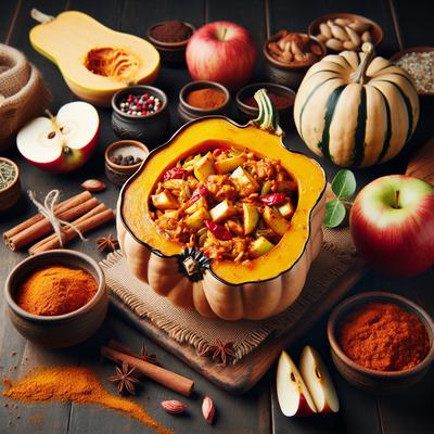 Image of Spicy Apple Stuffed Squash