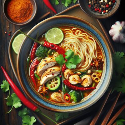 Image of Spicy Asian Chicken Soup