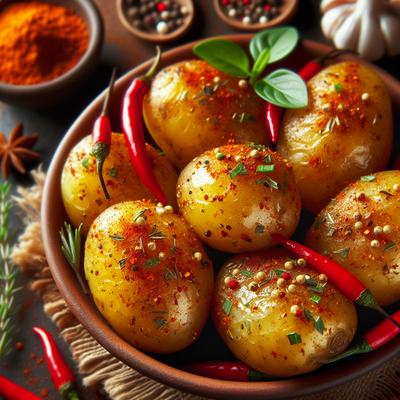 Image of Spicy Baked New Potatoes