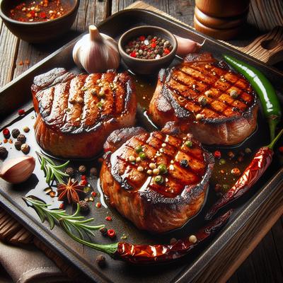 Image of Spicy Baked Pork Steaks