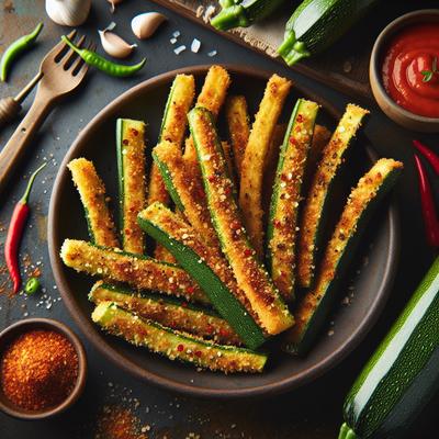 Image of Spicy Baked Zucchini Sticks