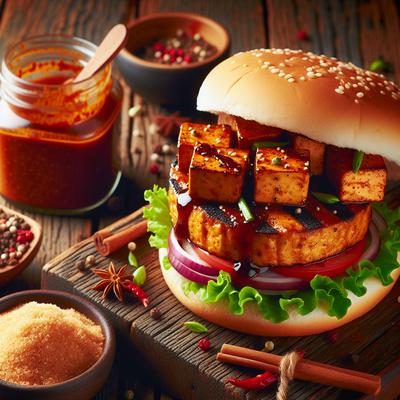 Image of Spicy Barbecued Tofu Burgers