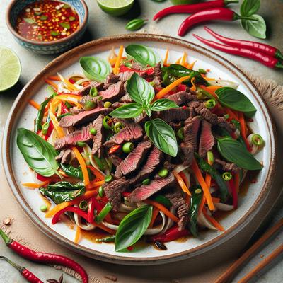 Image of Spicy Basil Beef Salad