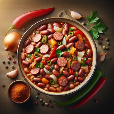 Image of Spicy Bean and Sausage Gumbo