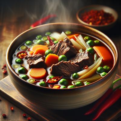 Image of Spicy Beef and Vegetable Soup