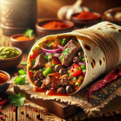 Image of Spicy Beef Burritos