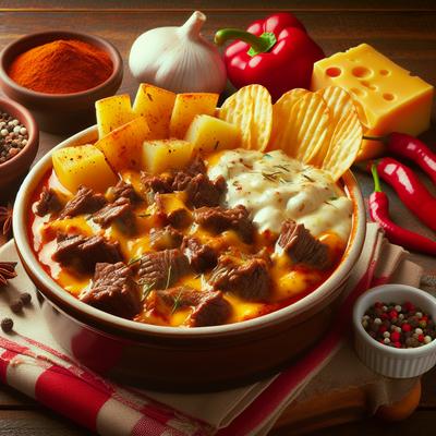 Image of Spicy Beef Cheese Potato Entree Dip