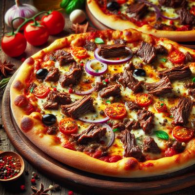 Image of Spicy Beef Pitzas